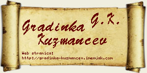 Gradinka Kuzmančev vizit kartica